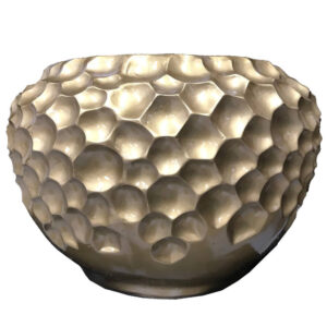Pot Large Honey Comb Shiny Exquisite Gold Fiber