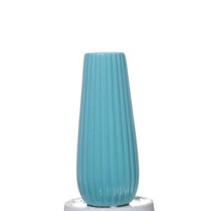 Pot Slim Tall Mint Turquoise line without drainage hole