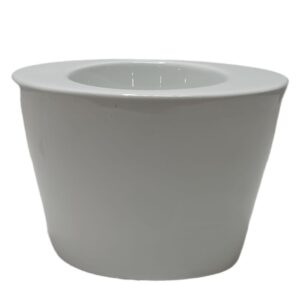 Pot Ceramic Shiny White