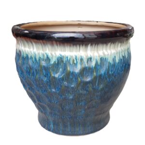 Pot Large Honey Comb Peacock Blue