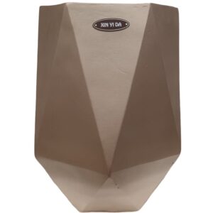 Pot Tall Geometric Polygonal Matt Gold