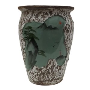 Pot Vintage Green Porcelain