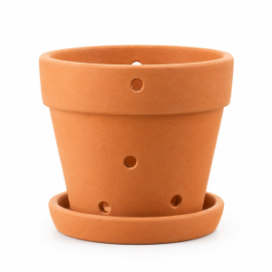Pot Terracotta Side holes with Clay Plate