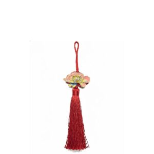 CNY Pink Peony with tassel (5 pcs/pkt)