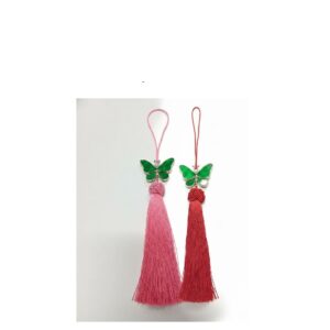 CNY Pearl Green Butterfly tassel (5 pcs/pkt)